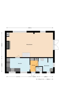 Floorplan - Buitenkerk 65, 2411 PD Bodegraven